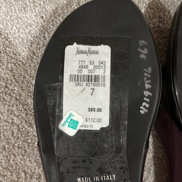 Sesto Meucci Black/Purple Sandals 7M - Picture 4 of 4